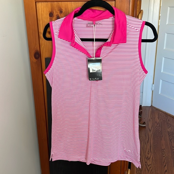 Pink Nike Golf Tank Polo - Medium - Picture 1 of 5